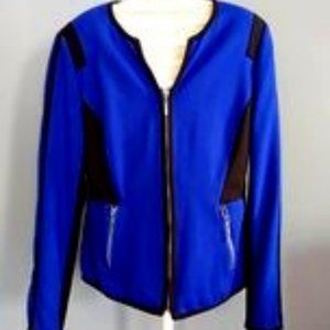 Royal Blue and Black Nygard Blazer Size 10 Beautiful Excellent Condition
